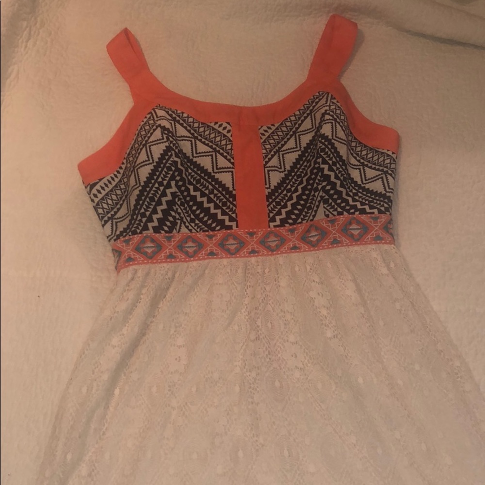 Orange flying tomato dress